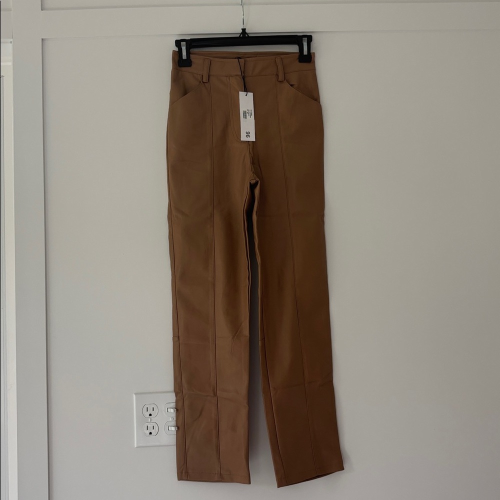 LBLC the Label Camel Leather Pants